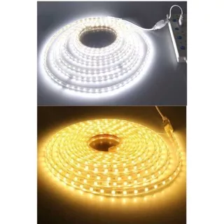 Lampu Led Strip Selang SMD 5050 AC 220V METERAN OUTDOOR INDOOR per meter lampu tik tok warna warni