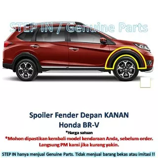 Spoiler fender DEPAN SATUAN Kanan / Kiri Honda BR-V cover quarter satuan BRV original baru 2016 2017 2018 2019 2020 2021