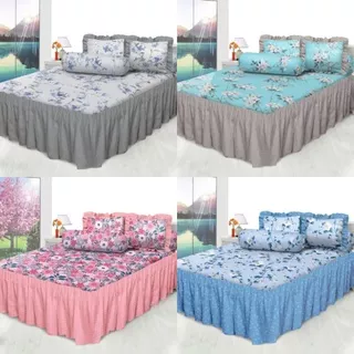 SPREI MY LOVE RUMBAI/RIMPLE UKURAN 180X200CM 6 KAKI KING SIZE BED NO 1 TERBARU TERLARIS TERMURAH