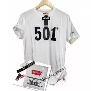 (Kaos Levis) Kaos Distro Pria Levis 501 Terbaru Original Lengan Pendek Bisa Cod