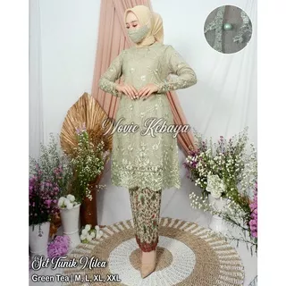 NR> SET KEBAYA TUNIK TULLE MILEA - BAJU KEBAYA PESTA CANTIK - OUTFIT KONDANGAN -KEBAYA WISUDA CANTIK