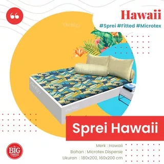 Sprei HAWAI 180x200 / 160x200 motif Celine Candy Bubble Breeze Spade club Agnia Leaf Adora Kaluna Hugo Delisa Arundari Bella filo Jola Olivia Harumi Rosalie Vania   - 180 160 SP Hawaii