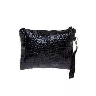 Laica Clutch Wanita Design Simple Tas Genggam Woman Premium Quality - Black