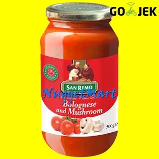 SAN REMO PASTA SAUCE BOLOGNESE & MUSHROOM 500 GR