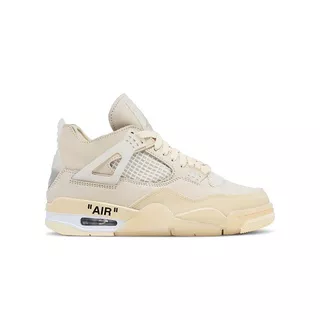 Sepatu Basket Off-White x Air Jordan 4 SP `Sail` Authentic