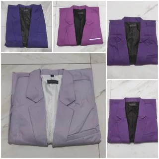 REAL PIC FOTO ASLI Jas Pria Blazer Cowok UNGU LILAC LAVENDER TARO PASTEL TERONG ANGGUR MAGENTA Jumbo Big Size Laki Jas Surabaya Jawa Timur Setelan Celana Rompi Dasi Kemeja Wanita Cewek Tebal Polos Kantor Casual 8XL 7XL 6XL 5XL 4XL XXXL 3XL XXL XL L M S XS