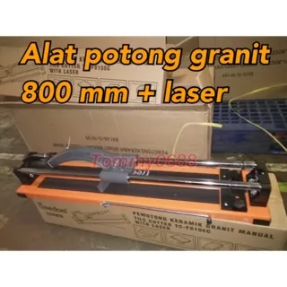 ALAT POTONG GRANIT MANUAL LASER 800 MM GRANITE TILE CUTTER 80 CM