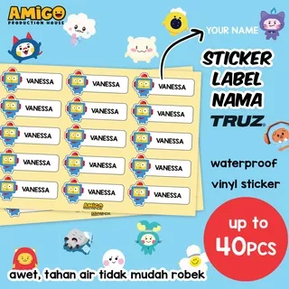 15-40 pcs Stiker Label Nama Truz Treasure Kpop Stiker Anak Murah Custom Imut Lucu Cute