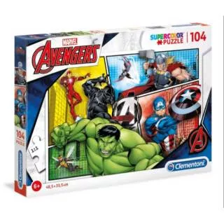 Puzzle Clementoni Marvel Avengers Super Colour 104 pcs