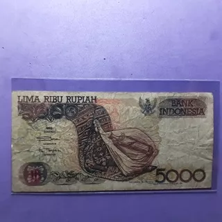 Uang kuno 5000 rupiah sasando