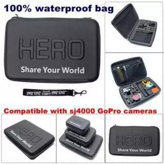 Tas Kamera HERO size LARGE L Gopro Hero 4 5 6 7 Case Xiaomi Action Cam Waterproof