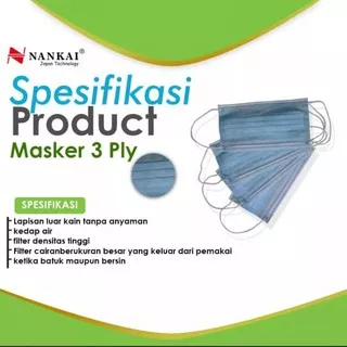 Masker Nankai 3 Ply untuk kesehatan dokter - ariskoko