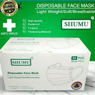 masker 3 ply 3ply anti virus anti debu 3lapis import Earloop masker mulut masker debu virus