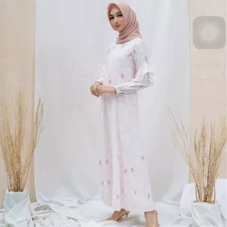 AMARA DRESS wearing klamby WK-CORAL BLUSH M DAN L