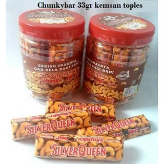 Coklat Silverqueen Chunkybar 33gr Kemasan Toples isi 12pcs