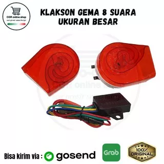 KLAKSON GEMA ECHO 8 SUARA / KLAKSON TELOLET WARNA RANDOM SESUAI STOK YANG ADA