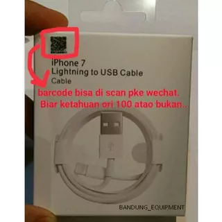 Data Cable Lightning ORIGINAL 100 PERSEN Kabel Charger IPhone IPad IPod Kabel Casan Apple