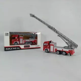 Mainan Diecast Mobil Pemadam Maxmetal Miniatur Mobil Pemadam Kebakaran