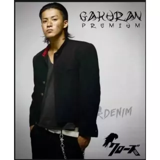 BLAZER PRIA CROWS ZERO BLACK GENJI - Jas Jaket Cowok Takiya Suzuran Gakuran Casual Hitam