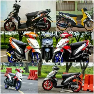 (Bisa COD) Striping stiker Mio j racing sticker yamaha mioj variasi lis body motor mio j mio gt sticker Thailand