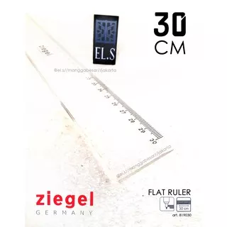 Ziegel Flat Ruler 30 cm (Penggaris)