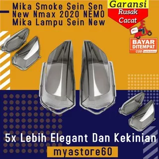 Mika Smoke Sein Sen New Nmax 2020 NEMO Cover TutupMika Lampu Sein Aksesoris Yamaha New Nmax 2020