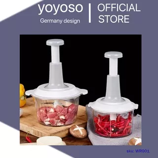 Blender penggiling serbaguna mini chopper blender manual- yoyoso