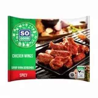 So Good Chicken Wings Spicy / Sayap Ayam Berbumbu Pedas kemasan 400 gr