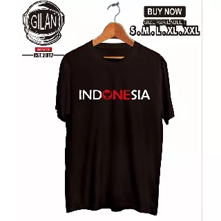 Kaos Baju Distro Indonesia Ind ONE Sia kaos Kemerdekaan Agustus Nasionalisme - Gilan Cloth