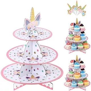 STANDING CUP CAKE TIER  TANDUK UNICORN HORN RANGKA STAND SUSUN DUDUKAN TINGKATAN KUE 3 TINGKAT