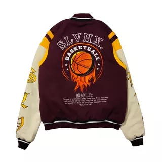 Varsity Jacket HITAM CREAM Jaket Varsity Pria MAROON Premium HITAM LEATHER Nascar Varsity Baseball Jacket Vintage BASKET BALL Jaket varsiti