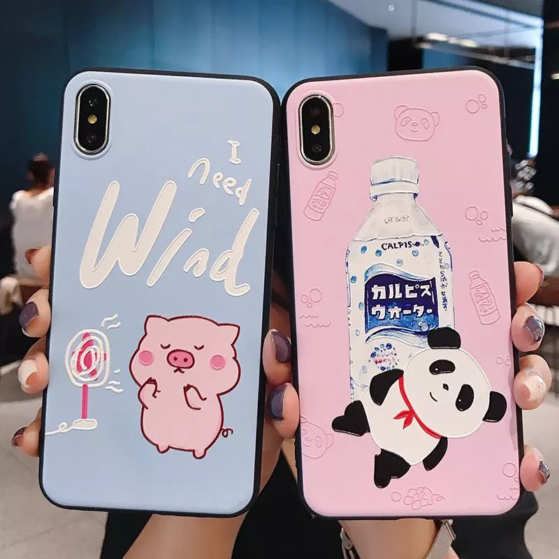 Casing Tpu ITEL P36 Play Vision 1 Pro Vision 2 A55 S15 Pro A33 A36 A56 Pro Vision 1 Plus Motif Panda Babi Lucu Anti Jatuh