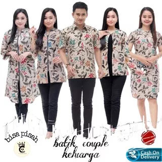 Baju Batik Couple Keluarga Modern Seragam Set Sarimbit Pasangan Atasan Kemeja Blouse Dress Batik Kerja Pria Wanita Couple Batik Pesta Kondangan Ayah Ibu Dan Anak Laki Laki Cowok Cowok Cewe Cewek Perempuan Batik Kekinian Premium Busui Jumbo Murah Terbaru