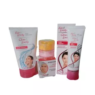 Fair & Lovely 3in1 - Facial Foam 50g + Cream Susun Day & Night Cream Fair & Lovely + Pelembab