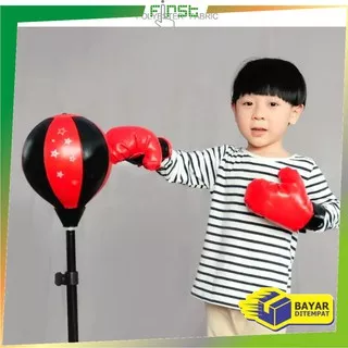 *COD* FH-M62 Mainan Alat Latihan Tinju Set Anak Maenan Samsak Tinju Speed Boxing Ball Sarung Tinju