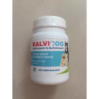 Kalvidog 100tab / Vitamin Anjing / Penambah Nafsu Makan