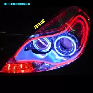 Lampu Alis Drl Flexibel Sein Running 60cm Red - Yellow A00028