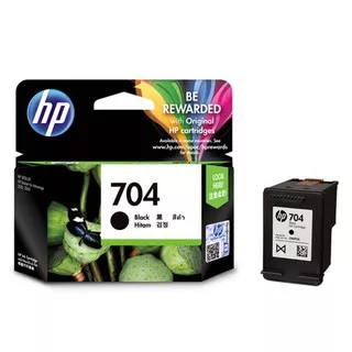 Cartridge Hp 704 BLACK / COLOR - TINTA HP 704 HITAM/ WARNA ORIGINAL - Hitam