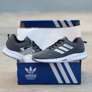 Sepatu Adidas Zoom Vomero Abu Abu Pria Sport Running Sepatu Pria Sneakers Nyaman di pakai Sehari` Olahraga Lari Gym Volly Badminton Basket Sepatu Pria Olahraga Terbaru Sepatu Sneakers Original IMPORT