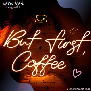 Neon Coffee shop - Neon Cafe - Neon Light Custom - Led Neon Custom - Neon Flex Custom - Neon Sign