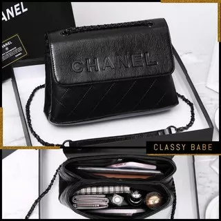 TAS CHANEL FLAP MODERN 26CM & 30CM + BOX IN CALFSKIN LEATHER (SEMI PREMIUM AAA) (CB-5470)