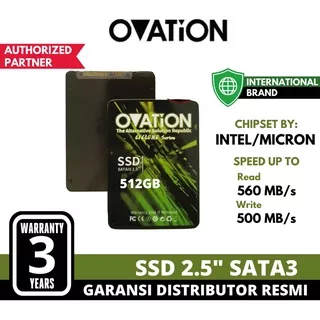 OVATION SSD 512GB 2.5 SATA3 Internal SSD SATA SSD Comparable SSD 120GB / 240GB / 500GB SSD Samsung SSD ADATA SSD WD SSD VGEN SSD MIDAS SSD EYOTA Garansi Distributor Resmi 3 Tahun