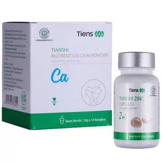 SUPER GROW UP Tiens / Tianshi Paket Peninggi Badan 10 Hari / 10 Sachet Calsium 60 Capsules Zinc