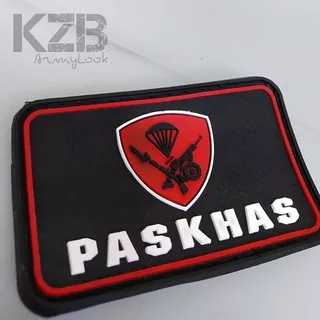 Emblem Karet-Patch Rubber Velcro PASKHAS