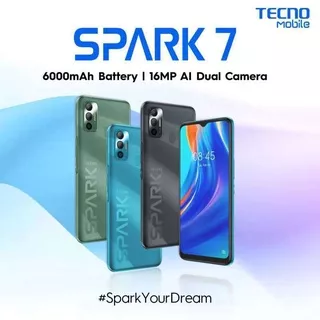 Tecno SPARK 7 2/32GB, Tecno SPARK 7 NFC 2/32GB GARANSI RESMI