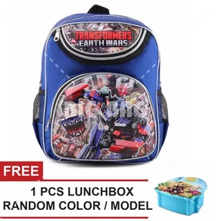 Tas Ransel Anak Laki Laki Karakter - Return.RTM + FREE Lunchbox