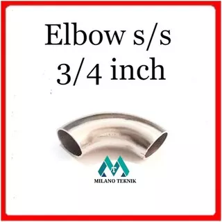 Elbow 3/4 inch ss - Keni - Lasbow - Sambungan pipa stainless steel