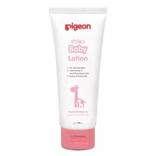 Pigeon Baby Lotion 100ml Paraben Free | PIGEON Baby Lotion Losion Krim Bayi 100ML 100 ML | Body Lotion Bayi Melembabkan Kulit Bayi 100 ml Aman | Pigeon Baby Lotion with Jojoba & Chammomile  Baby Nourishing Face & Body Lotion