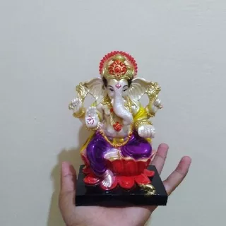 Patung Ganesha dewa ganesa warna ungu 102
