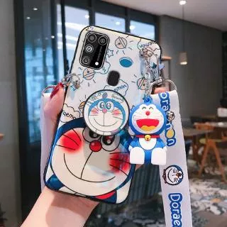Kesing hp Samsung Galaxy M31 M21 Soft tup cute Doraemon Cover Samsung M31 M21 Casing Ready stock